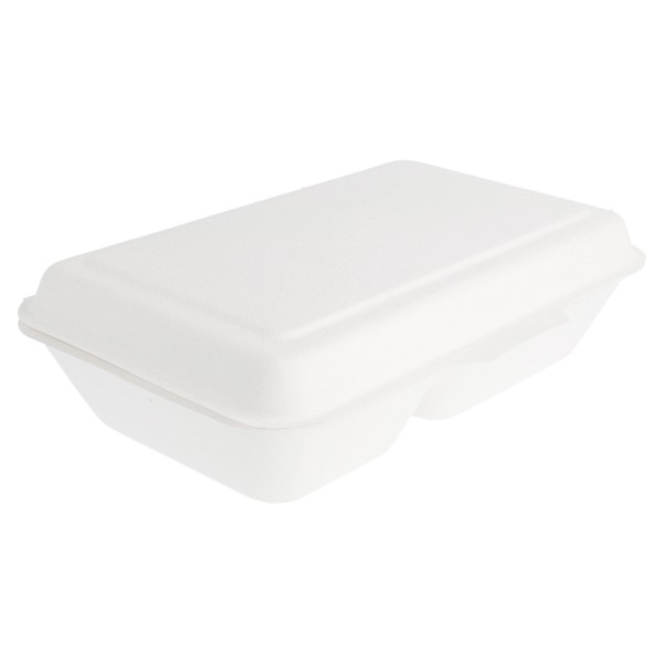 DEFFES BOITE BIO Pulpe de Canne 2 compartiments DEFFES BOITE BIO Pulpe de Canne 2 compartiments