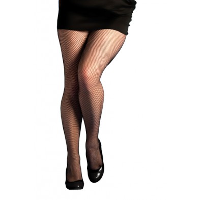 Collants résille noire petite maille