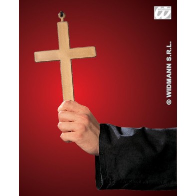 Croix de prêtre - Plastique Doré + Cordon