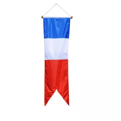 Kakemono Oriflamme France suspendu - 3 m x 80 cm