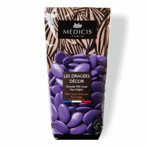 Dragée couleur Lavande au chocolat