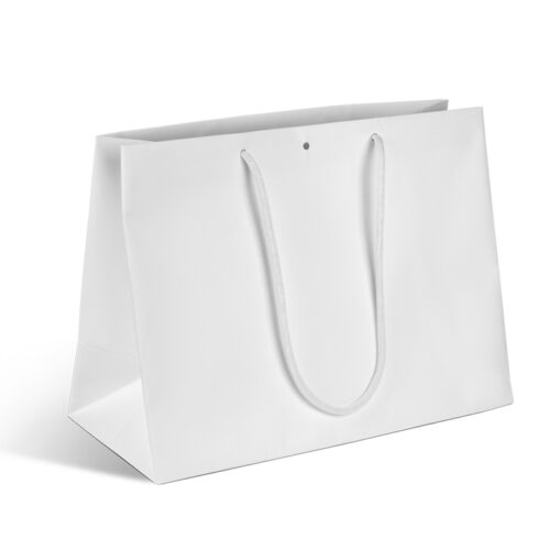 Sac luxe en Kraft avec aplat blanc – 390 x 180 x 290 mm