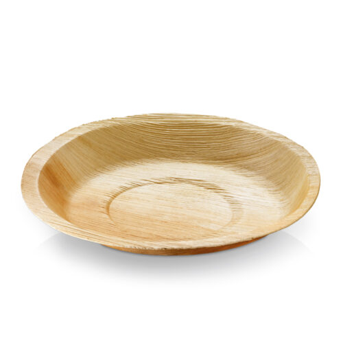 Assiette Ronde en Palmier - 240 x 240 x 25 mm