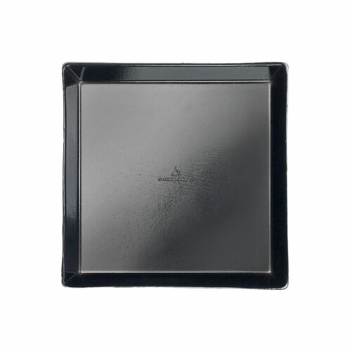 Assiette Quartz en Pulpe de canne - Couleur Noir - 130 x 130 mm