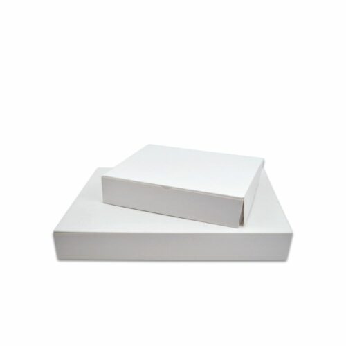 Boite Blanche en Carton pour Plateau Traiteur - 190 x 280 x 60 mm