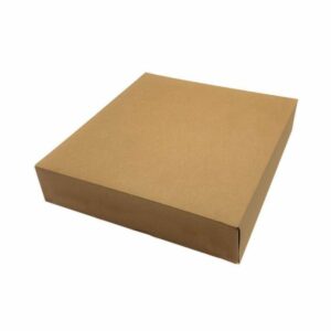 Boite en carton kraft couleur brun, boite pâtissière pour transporte des gâteaux