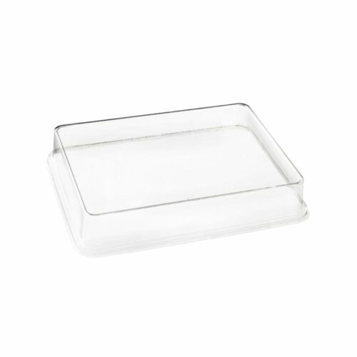 Couvercle Transparent Clipsable en RPET  - 200 x 150 x 20 mm