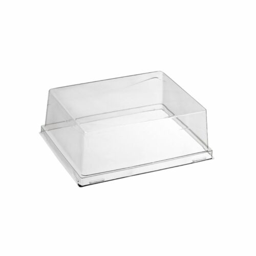 Couvercle Transparent Clipsable en RPET  - 130 x 130 mm