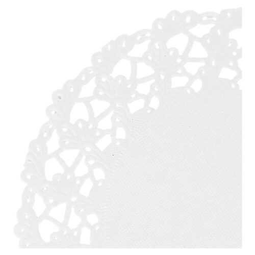 Napperons Rond Ajourées Blanc - Ø115 mm