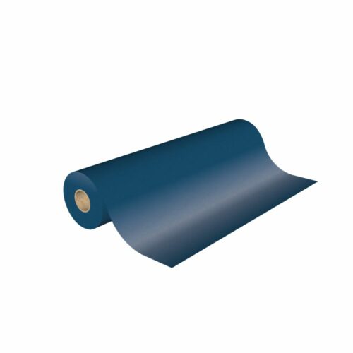 Papier cadeau en kraft couleur bleu uni effet métallique