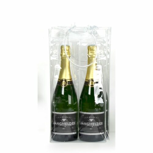 Sac Transparent pour 2 Bouteilles - 180 x 90 x 380 mm