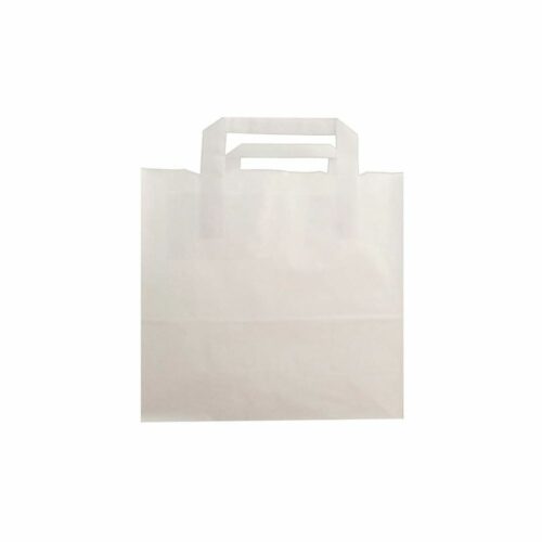 Sac / Cabas en Kraft Blanc - 220 x 100 x 280 mm