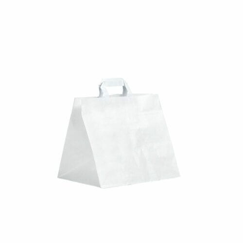 Sac pour Traiteur en Kraft Blanc - 320 x 210 x 270 mm