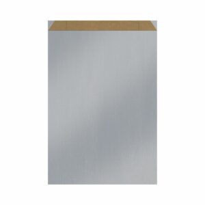 Emballage cadeau - Sachet cadeau couleur gris effet métallique