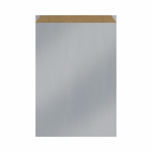 Emballage cadeau - Sachet cadeau couleur gris effet métallique