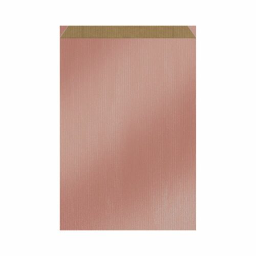 Emballage cadeau - Sachet cadeau couleur rose gold effet métallique