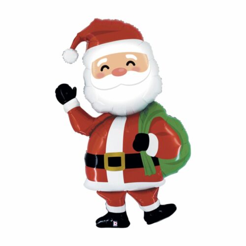 Ballon pére noel avec hote sur le dos