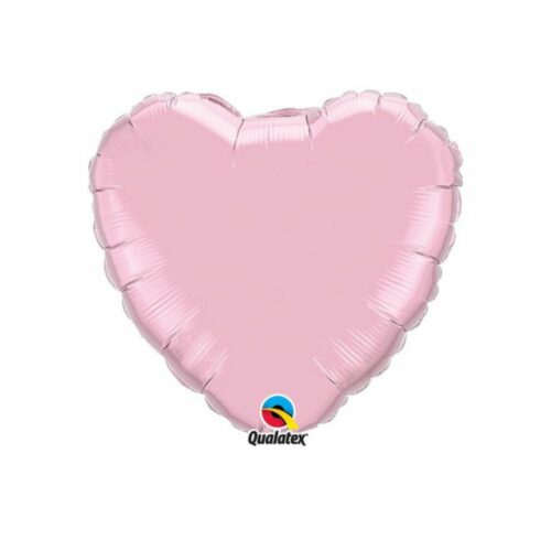 Ballon cœur rose perle