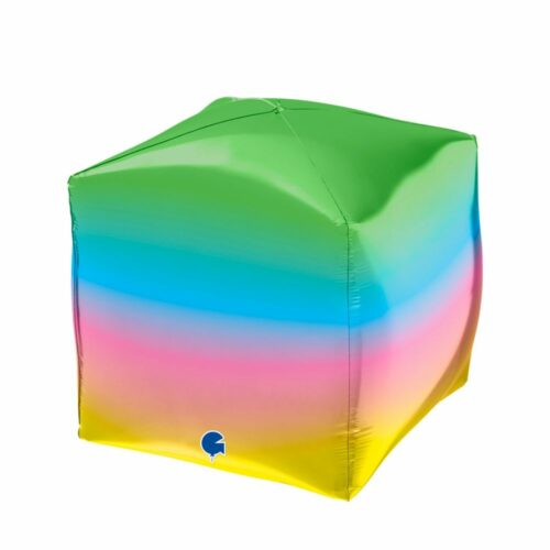 Ballon Carré en Aluminium - 38 cm - Forme 4D