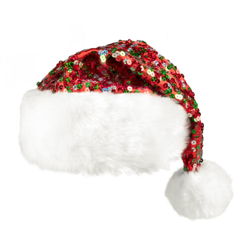 Bonnet Noël Pailette multicouleur