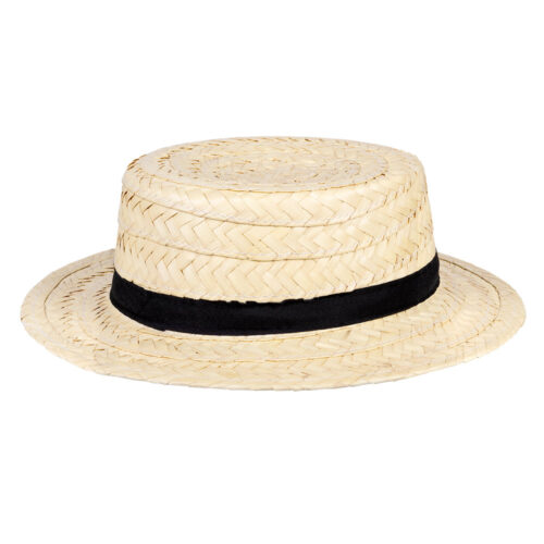 Chapeau de Canotier pour Adulte en Paille