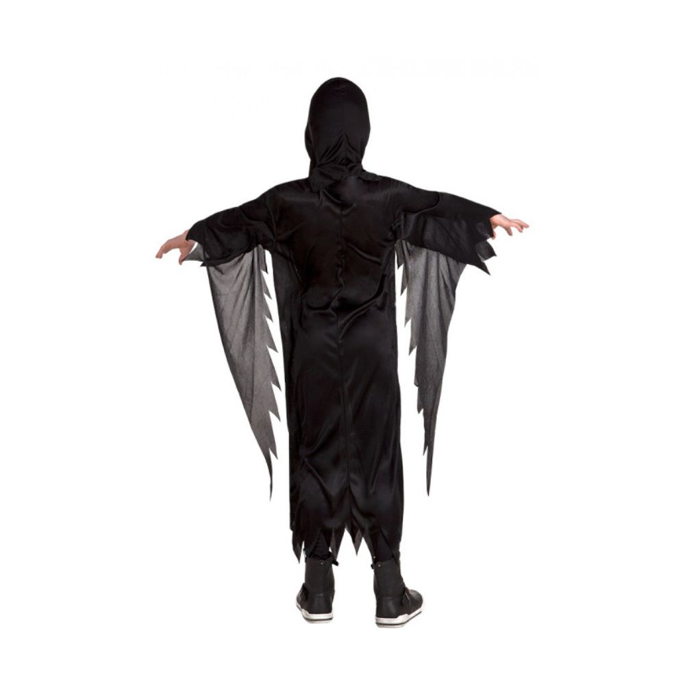 maison-deffes-fete-costume-masque-fantome-noir-enfant-dos-74S0004 Costume enfant Fantôme noir de dos