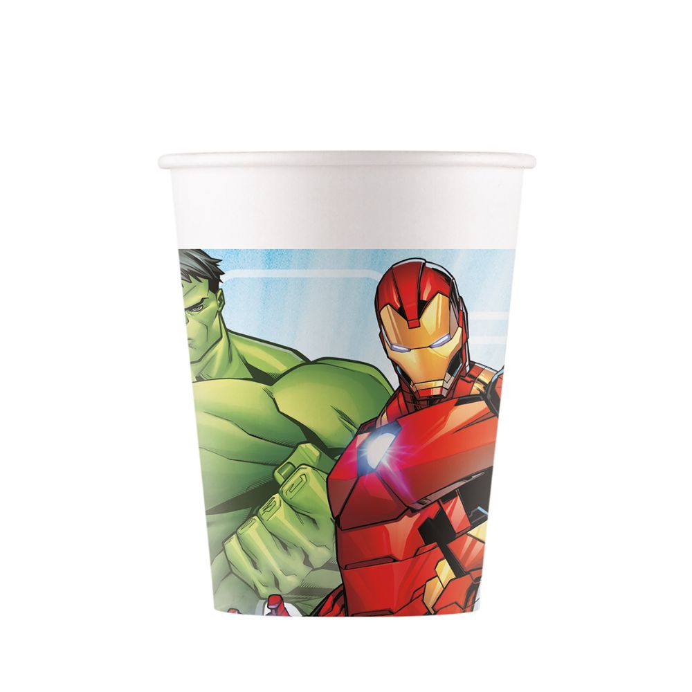 maison-deffes-fete-gobelet-carton-anniversaire-20cl-avengers
