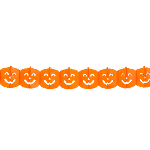 Guirlande en forme de citrouille orange
