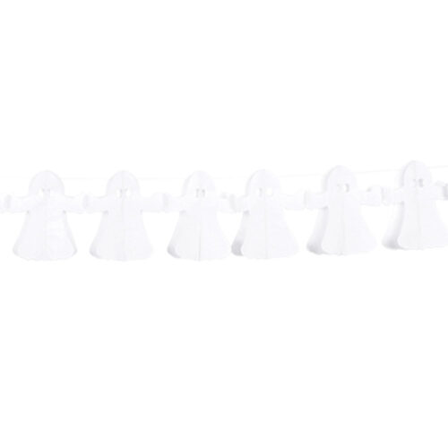 Guilande forme de fantome blanc