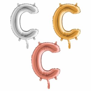 Lettre C - Ballon en aluminium