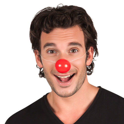 Nez de Clown rouge en plastique