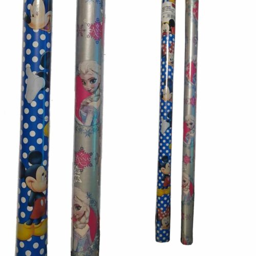 Rouleau papier cadeau mickey et la reine des neiges 2 mètre