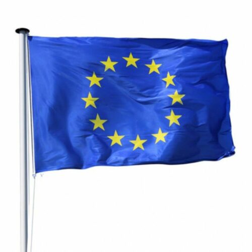 Pavillon Europe avec 2 anneaux et une sangle renfort pour mât