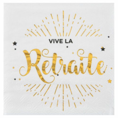 Serviette de Table imprimée - 165 x 165 mm