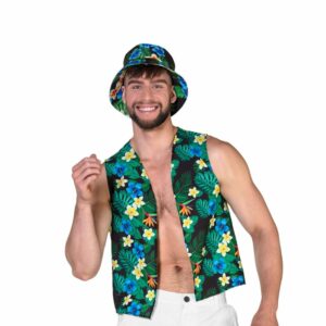 Ensemble costume touriste. Chapeau et Boléro fleuris