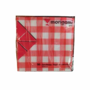 serviette à carreaux rouge et blanc