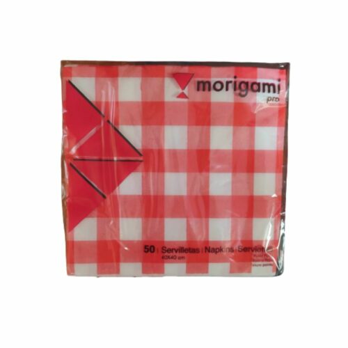 serviette à carreaux rouge et blanc