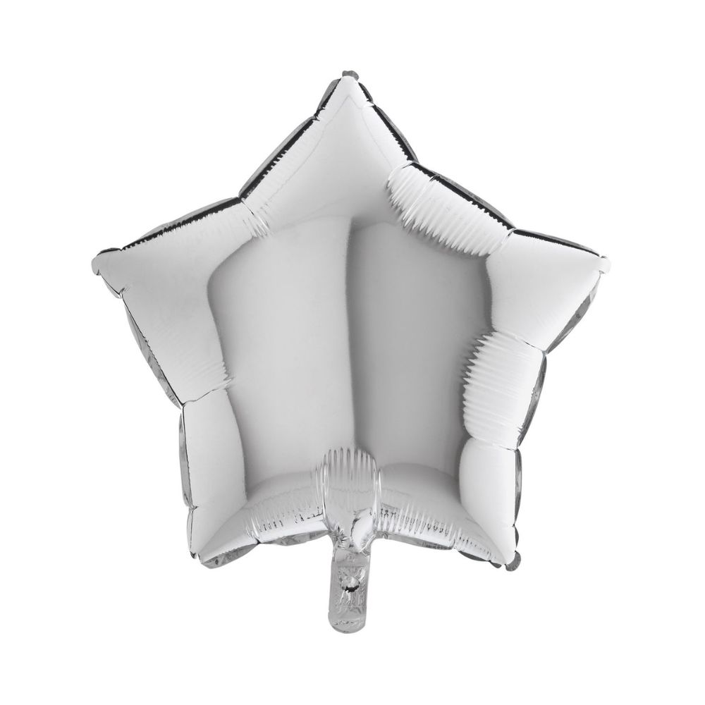 maison-deffes-fete-ballon-alu-etoile-argent-72M0021 Ballon aluminium étoile couleur argent