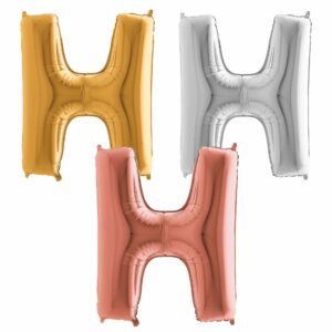 Ballon Hélium Lettre H en Aluminium