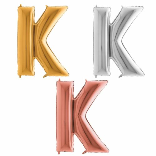 Ballon Hélium Lettre K en Aluminium