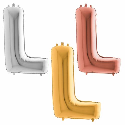 Ballon Hélium Lettre L en Aluminium
