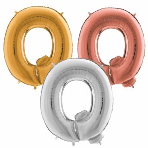 Ballon Hélium Lettre Q en Aluminium