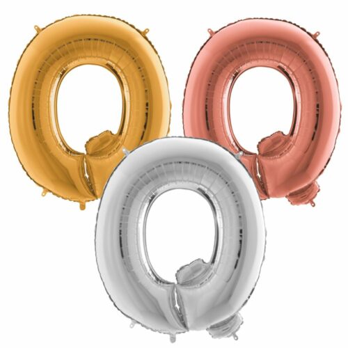 Ballon Hélium Lettre Q en Aluminium