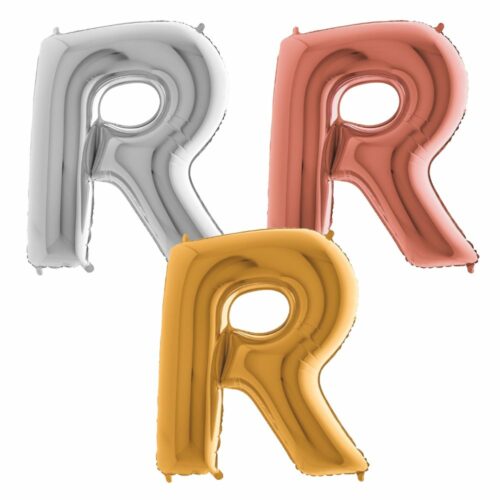Ballon Hélium Lettre R en Aluminium