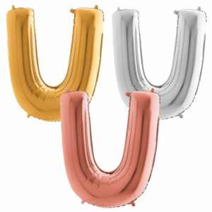 Ballon Hélium Lettre U en Aluminium
