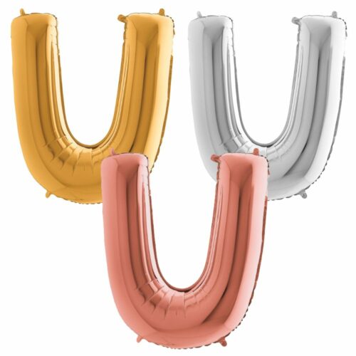 Ballon Hélium Lettre U en Aluminium