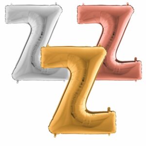 Ballon Hélium Lettre Z en Aluminium
