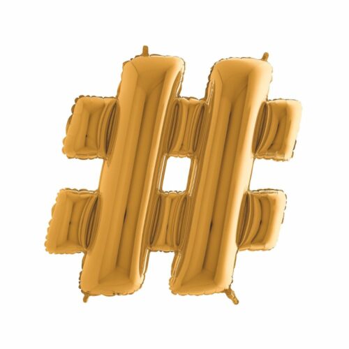 Ballon signe # hélium en aluminium