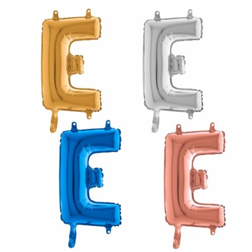 Lettre E - Ballon en aluminium
