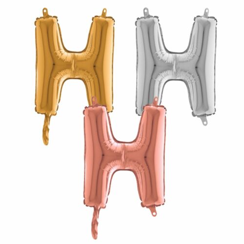Lettre H - Ballon en aluminium